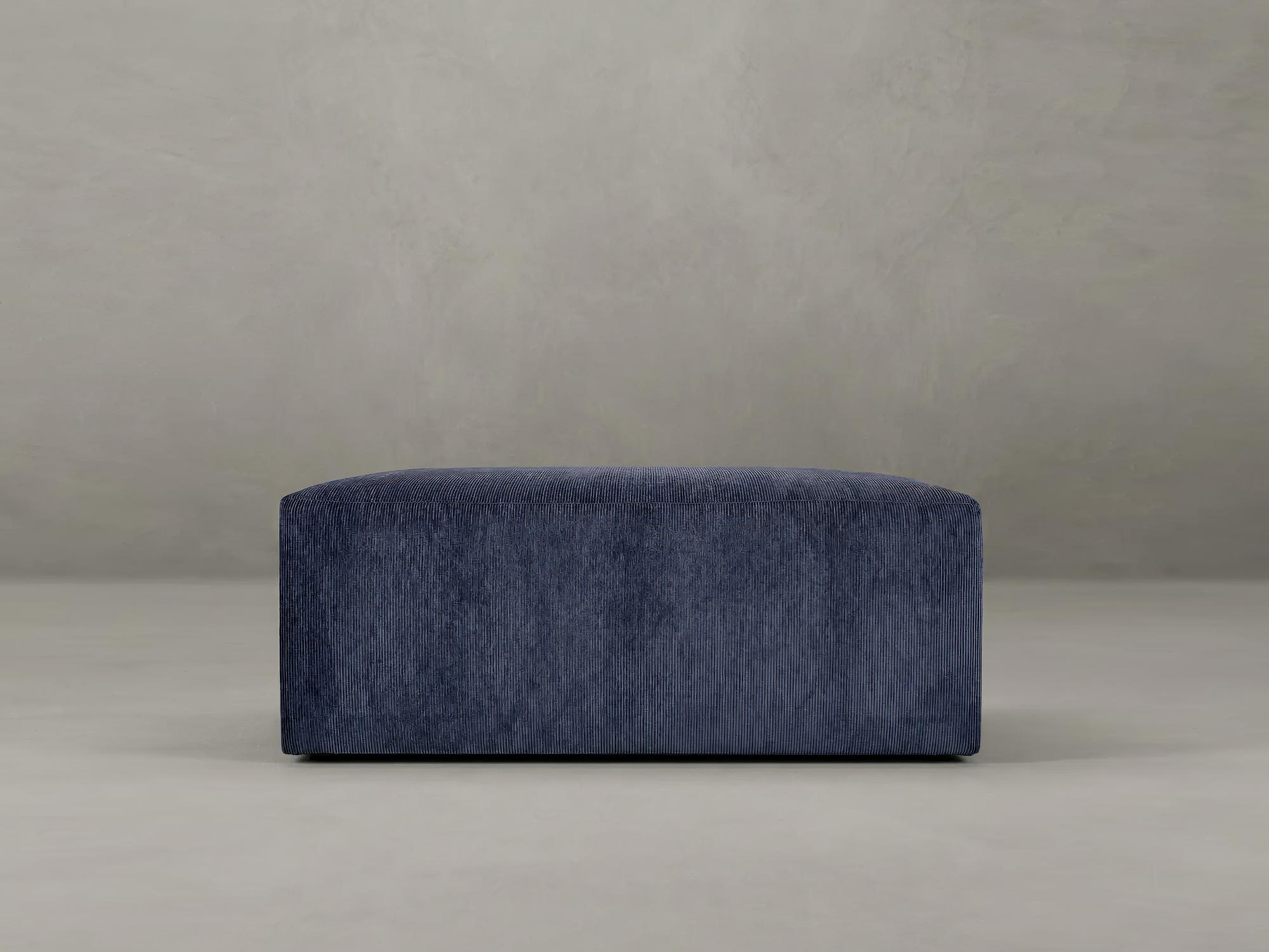 54x30 Blockhead ottoman in Ridges Fleet 304