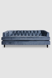 Olympia sofa in Corsica Ocean performance velvet