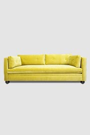 93 Greta sofa in Como Wasabi yellow-green velvet