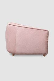 Buttercup armchair in blush pink fabric