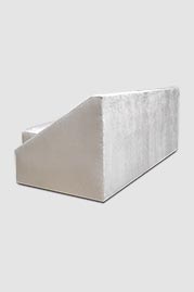 74 Aspen sofa in Bruges Plaster off-white velvet