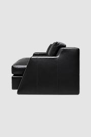 84 Monti sofa in Delaware Black leather