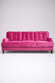 98 Tilly sofa in Como Sangria pink velvet